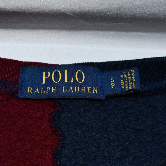 Polo Ralph Lauren “P” Patch Varsity Sweatshirt Sweater Navy Size: SP 0224!!! - Picture 7 of 12